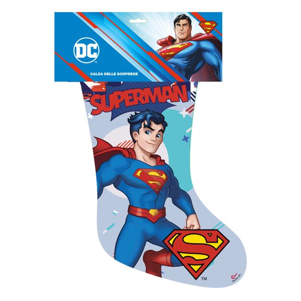 Calza della befana superman con sorprese a tema - SUPERMAN