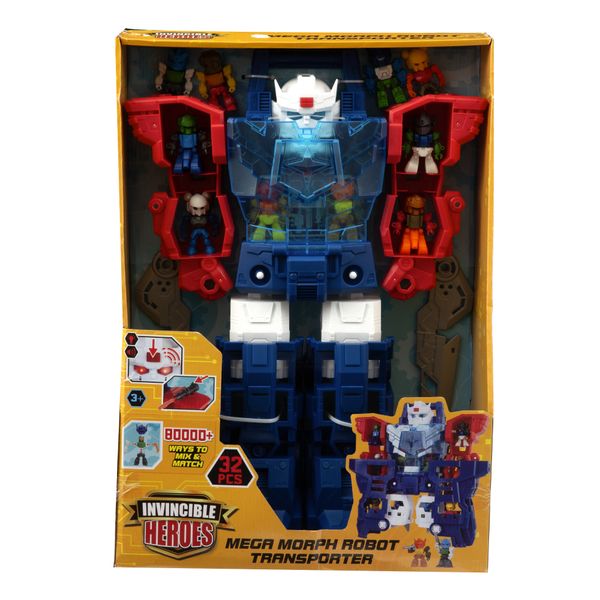 Exobot transformer robot - inclusi 24 soldatini - INVINCIBLE HEROES, SUPERSTAR