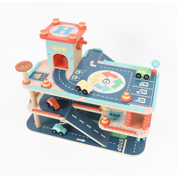 Garage a tre piani in legno - wood "n" play - WOOD 'N' PLAY