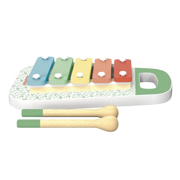Xilofono per bambini con 5 tasti colorati e 2 bacchette – eco-friendly e certificato fsc - wood 'n' play - WOOD 'N' PLAY