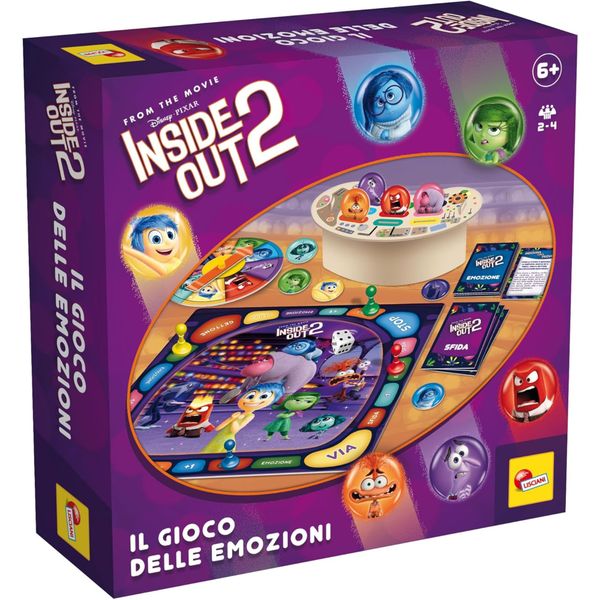 Inside out 2: il gioco delle emozioni - consolle 3d - da 2 a 4 giocatori - gioco educativo per bambini - lisciani - LISCIANI, Disney