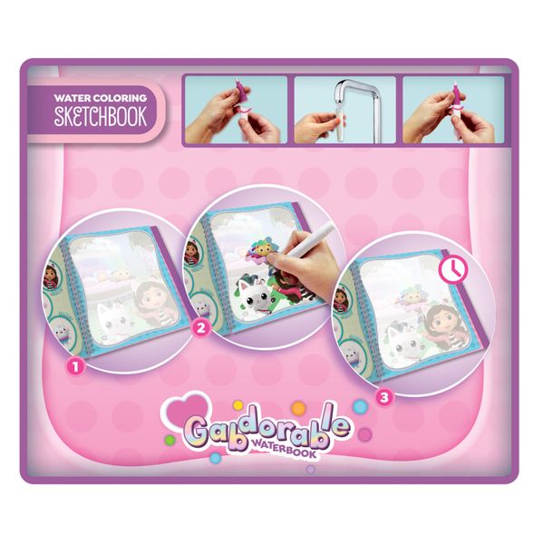 Sketchbook meow-mazing waterbook di gabby  -  gabby's dollhouse - LISCIANI
