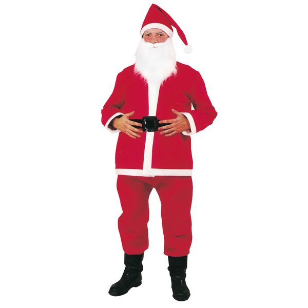 Vestito babbo natale con cintura nera e barba bianca - CIAO