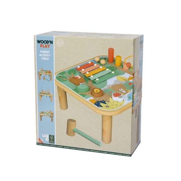 Tavolino multi attività bosco in legno - wood "n" play - WOOD 'N' PLAY