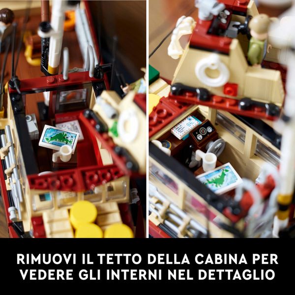 Lego ideas 21350 lo squalo, kit modellismo per adulti da costruire, diorama da collezione, regalo creativo per uomo o donna - LEGO IDEAS, LEGO