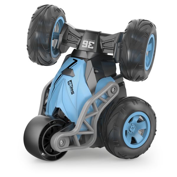 Stunt car 5w assortita - auto acrobazie con 5 ruote e luci - frequenza 2.4ghz - motor & co - MOTOR & CO.