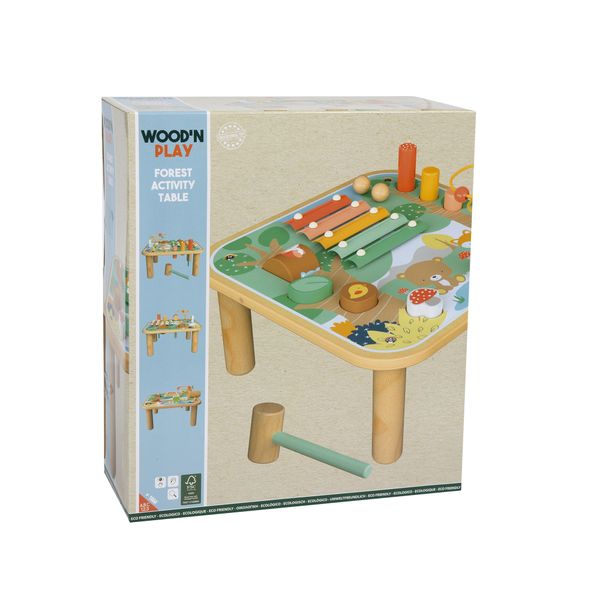 Tavolino multi attività bosco in legno - wood "n" play - WOOD 'N' PLAY
