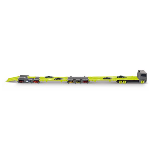 Camioncino porta macchinine 2 in 1 - pista race & go motor & co - 
