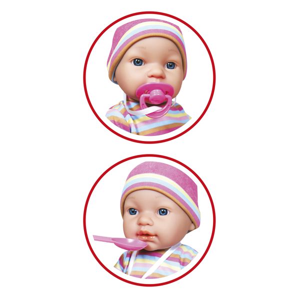 Bambola robin 43 cm con set accessori - love bebè - LOVE BEBÈ, SUPERSTAR