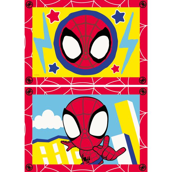 Creart serie junior, spidey, kit dipingere con i numeri, contiene 2 tavole prestampate, pennello, co - ravensburger - CREART