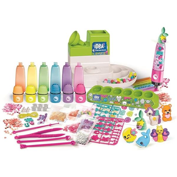 Laboratorio degli evidenziatori personalizzati, kit creativo per bambini 6+ anni, con 50+ accessori - 6+ - clementoni idea - CLEMENTONI