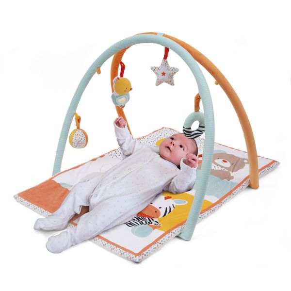Palestrina my first activity gym – tappeto gioco morbido con archetti e giochi sensoriali - 0+ - baby smile - BABY SMILE