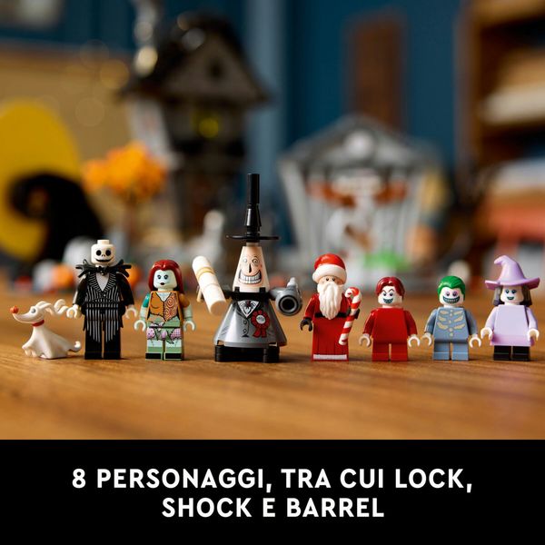 Lego ideas 21351 nightmare before christmas disney di tim burton, diorama per adulti, idea regalo uomo e donna da collezione - Disney, LEGO