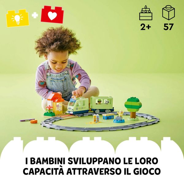 Lego duplo 10427 treno d’avventura interattivo, giochi educativi per bambini 2+ con mattoncini multifunzione, regalo didattico - LEGO DUPLO, LEGO
