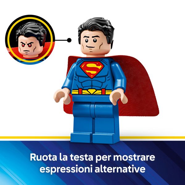Lego dc 76302 mech di superman contro lex luthor - action figure giocattolo del supereroe con 2 minifigure, giochi bambini 6+ - LEGO SUPER HEROES, LEGO