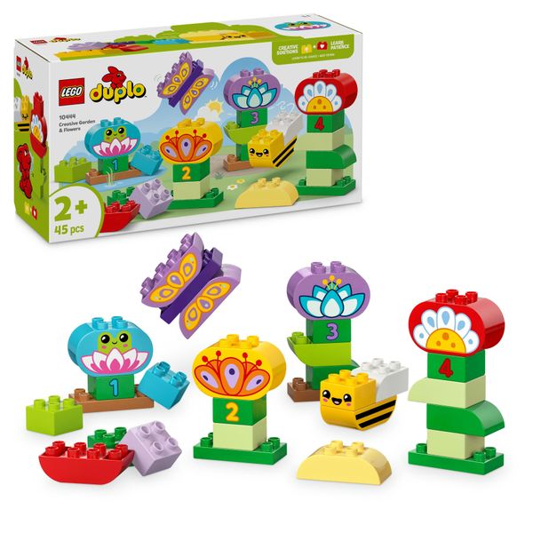 Lego duplo 10444 giardino e fiori creativi, giochi educativi per l'apprendimento dei numeri bambini 2+ con animali giocattolo - LEGO DUPLO, Lego