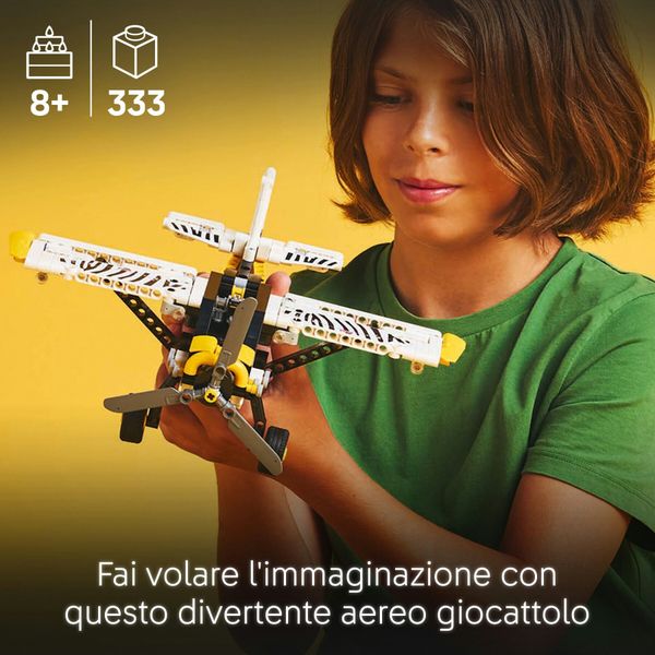 Lego technic 42198 aereo bush, aeroplano giocattolo da costruire, giochi per bambini 8+, modellino di veicolo con funzioni - LEGO TECHNIC, LEGO