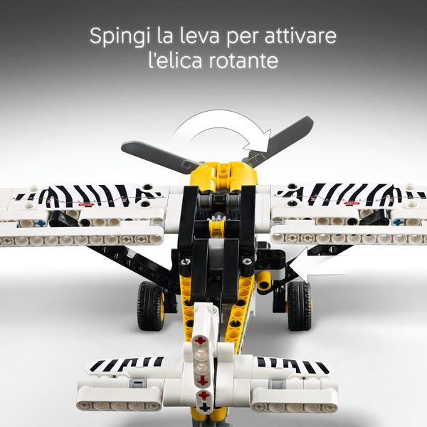 Lego technic 42198 aereo bush, aeroplano giocattolo da costruire, giochi per bambini 8+, modellino di veicolo con funzioni - LEGO TECHNIC, LEGO