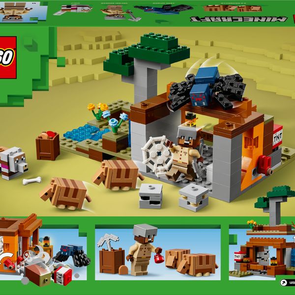 Lego minecraft 21269 spedizione nella miniera dell’armadillo, gioco per bambini 8+ con personaggi, armi giocattolo e funzioni - MINECRAFT, LEGO