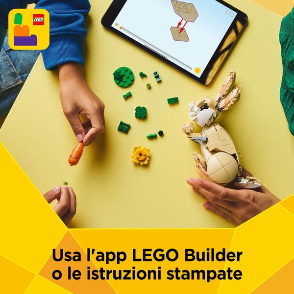 Lego creator 3 in 1 31162 adorabile coniglio giocattolo, si trasforma in lama o in foca, animali da costruire per bambini 8+ - LEGO CREATOR, LEGO