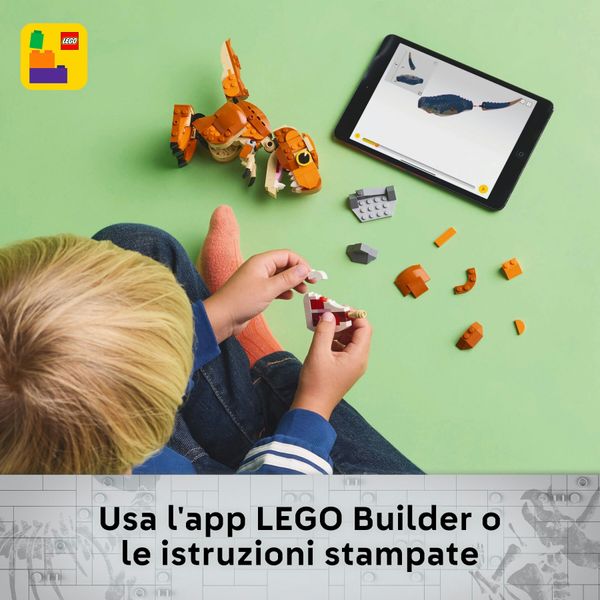 Lego jurassic world 76967 little eatie: t. rex, dinosauro giocattolo con parti mobili, gioco di ruolo bambini 7+, idea regalo - LEGO JURASSIC PARK/W, LEGO