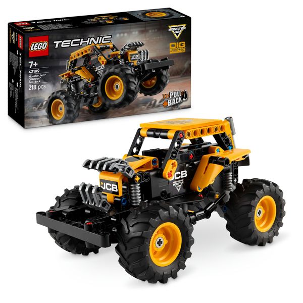Lego technic 42199 pull-back monster jam digatron, monster truck giocattolo da costruire, giochi bambini 7+, regalo fan veicoli - LEGO TECHNIC, Lego