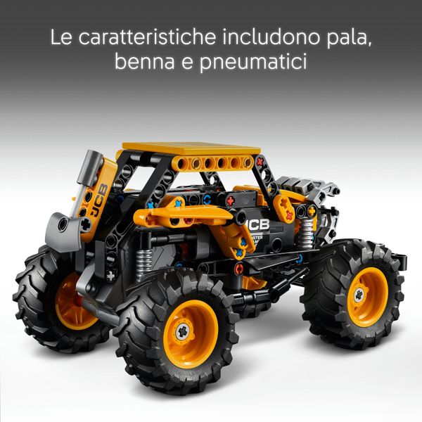 Lego technic 42199 pull-back monster jam digatron, monster truck giocattolo da costruire, giochi bambini 7+, regalo fan veicoli - LEGO TECHNIC, LEGO