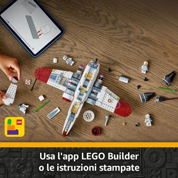 Lego star wars 75402 starfighter arc-170 con 4 minifigure e droide, regalo di compleanno, astronave giocattolo per bambini 9+ - LEGO® Star Wars™, LEGO, Star Wars