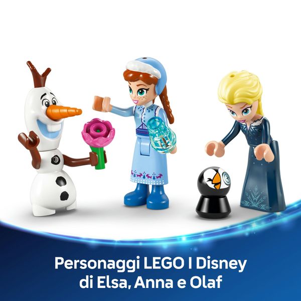 Lego | disney frozen 43265 castello di ghiaccio di arendelle, giocattolo con accessori e 3 personaggi, giochi per bambine 5+ - LEGO DISNEY PRINCESS, Frozen, LEGO