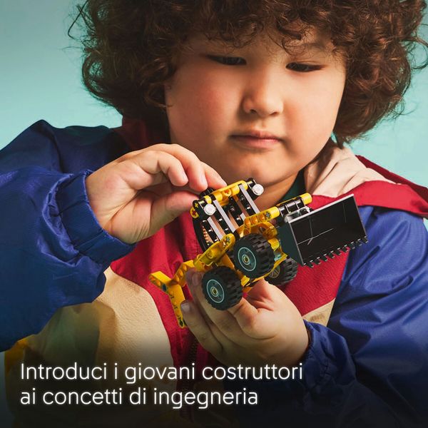 Lego technic scavatrice a cucchiaia rovescia, giochi per bambini 7+, veicolo con escavatore posteriore, pala e stabilizzatori - LEGO TECHNIC, LEGO
