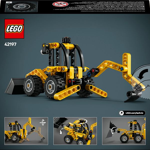 Lego technic scavatrice a cucchiaia rovescia, giochi per bambini 7+, veicolo con escavatore posteriore, pala e stabilizzatori - LEGO TECHNIC, LEGO