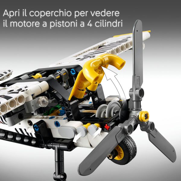 Lego technic 42198 aereo bush, aeroplano giocattolo da costruire, giochi per bambini 8+, modellino di veicolo con funzioni - LEGO TECHNIC, LEGO