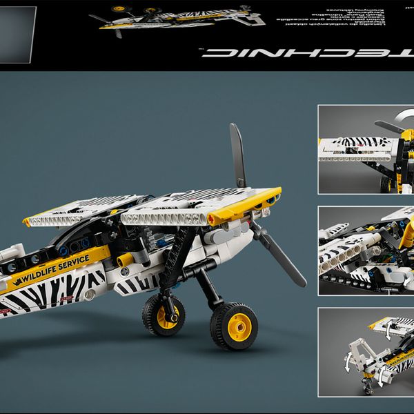 Lego technic 42198 aereo bush, aeroplano giocattolo da costruire, giochi per bambini 8+, modellino di veicolo con funzioni - LEGO TECHNIC, LEGO