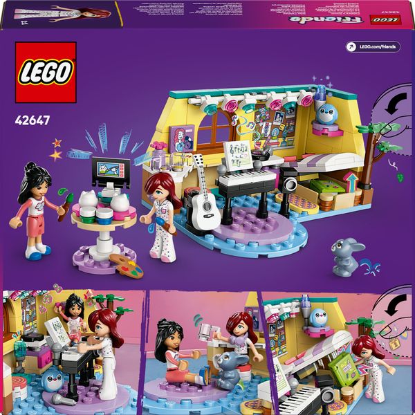 Lego friends 42647 la cameretta di paisley, giochi educativi per le abilità sociali per bambine 6+ fan dell'arte e mestieri - LEGO FRIENDS, LEGO