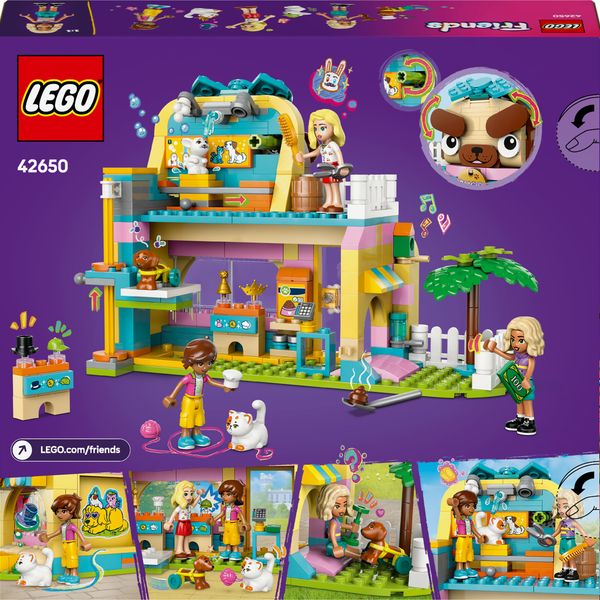 Lego friends 42650 pet shop, giochi per abilità sociali e cura animali per bambine 6+ con coniglio, cane e gatto giocattolo - LEGO FRIENDS, LEGO