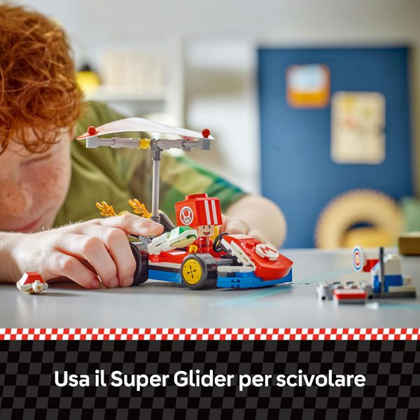 Lego super mario 72032 mario kart : kart standard, macchina giocattolo con toad, giochi per bambini 7+ nintendo da collezione - LEGO® Super Mario™, Super Mario, LEGO