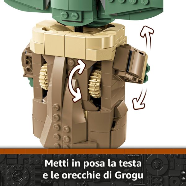 Lego star wars 75403 grogu e carrozzina con rana sorgan e minifigure di grogu da collezione, giocattolo per bambini 10+ - LEGO® Star Wars™, LEGO, Star Wars