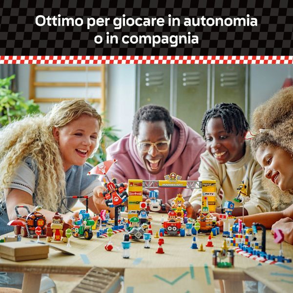 Lego super mario 72032 mario kart : kart standard, macchina giocattolo con toad, giochi per bambini 7+ nintendo da collezione - LEGO® Super Mario™, Super Mario, LEGO
