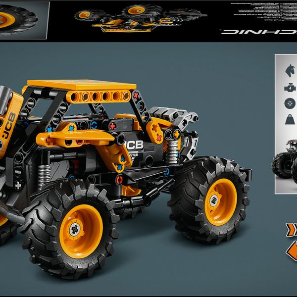 Lego technic 42199 pull-back monster jam digatron, monster truck giocattolo da costruire, giochi bambini 7+, regalo fan veicoli - LEGO TECHNIC, LEGO