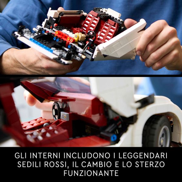 Lego  icons 10337 lamborghini countach 5000 quattrovalvole, modellino di auto per adulti, regalo uomo o donna da collezione - LEGO, LEGO ICONS