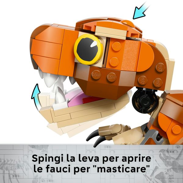 Lego jurassic world 76967 little eatie: t. rex, dinosauro giocattolo con parti mobili, gioco di ruolo bambini 7+, idea regalo - LEGO JURASSIC PARK/W, LEGO