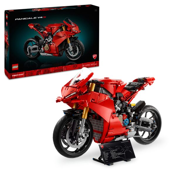 Lego technic 42202 motocicletta ducati panigale v4 s, modello per adulti da collezione, idea regalo uomo o donna fan delle moto - LEGO TECHNIC, Lego