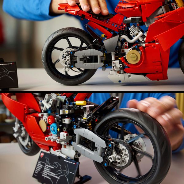 Lego technic 42202 motocicletta ducati panigale v4 s, modello per adulti da collezione, idea regalo uomo o donna fan delle moto - LEGO TECHNIC, LEGO