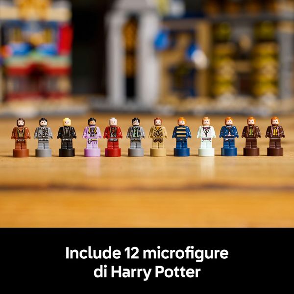 Lego harry potter 76444 negozi di magia di diagon alley, kit modellismo per adulti in microscala con edifici e 12 personaggi - LEGO® Harry Potter™, LEGO