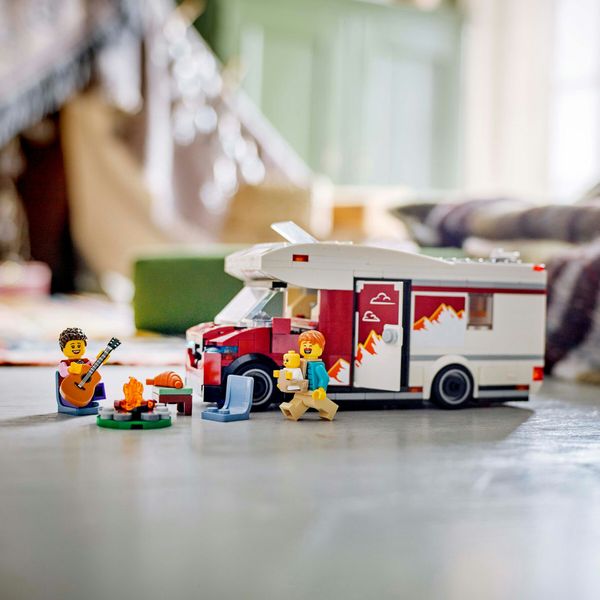 Lego city 60454 camper van delle vacanze d’avventura, veicolo giocattolo con 3 minifigure e accessori, giochi per bambini 6+ - LEGO CITY, LEGO