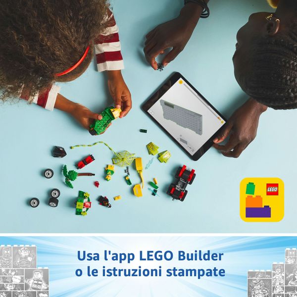 Lego spidey e i suoi fantastici amici 11198 inseguimento sui dino-veicoli di spin ed electro, giochi educativi per bambini 4+ - LEGO SUPER HEROES, LEGO