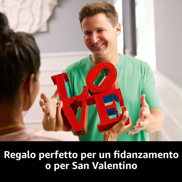 Lego art 31214 love, modellino da costruire scultura pop di robert indiana, hobby creativo per adulti, regalo donna o uomo - LEGO Art, LEGO