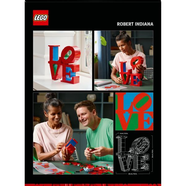 Lego art 31214 love, modellino da costruire scultura pop di robert indiana, hobby creativo per adulti, regalo donna o uomo - LEGO Art, LEGO
