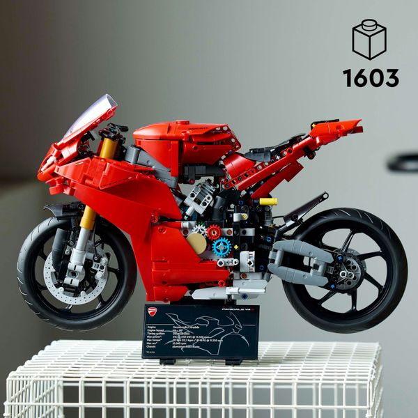 Lego technic 42202 motocicletta ducati panigale v4 s, modello per adulti da collezione, idea regalo uomo o donna fan delle moto - LEGO TECHNIC, LEGO