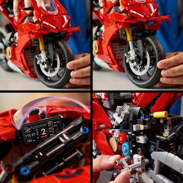 Lego technic 42202 motocicletta ducati panigale v4 s, modello per adulti da collezione, idea regalo uomo o donna fan delle moto - LEGO TECHNIC, LEGO